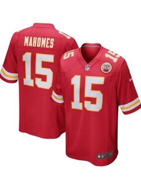 Nike Kansas City Chiefs Patrick Mahomes no. 15 NFL Red Game men’s Jersey shirt